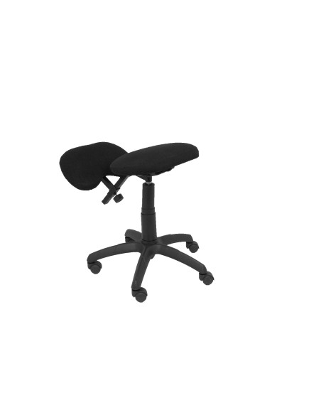 SILLA PIQUERAS Y CRESPO LIETOR GIRATORIA ERGONOMICA RODILLERA REGULABLE EN ALTURA RUEDAS de NYLON TAPIZADO BALI NEGRO