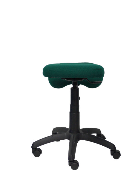 SILLA PIQUERAS Y CRESPO LIETOR GIRATORIA ERGONOMICA RODILLERA REGULABLE EN ALTURA RUEDAS de NYLON TAPIZADO BALI VERDE BOTELLA