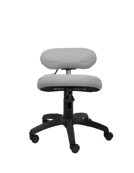 SILLA PIQUERAS Y CRESPO LIETOR GIRATORIA ERGONOMICA RODILLERA REGULABLE EN ALTURA RUEDAS de NYLON TAPIZADO BALI GRIS CLARO