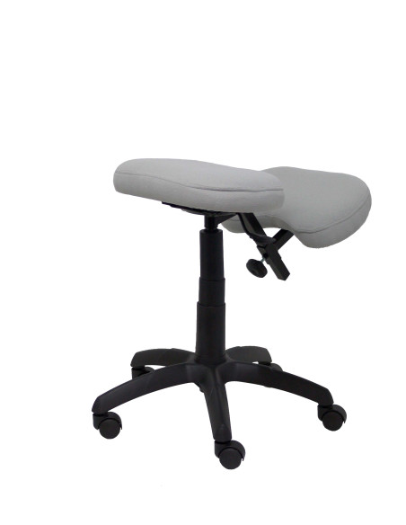 SILLA PIQUERAS Y CRESPO LIETOR GIRATORIA ERGONOMICA RODILLERA REGULABLE EN ALTURA RUEDAS de NYLON TAPIZADO BALI GRIS CLARO