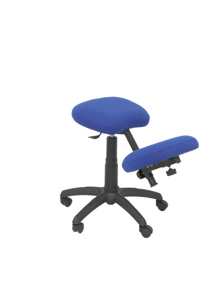 SILLA PIQUERAS Y CRESPO LIETOR GIRATORIA ERGONOMICA RODILLERA REGULABLE EN ALTURA RUEDAS de NYLON TAPIZADO BALI AZUL