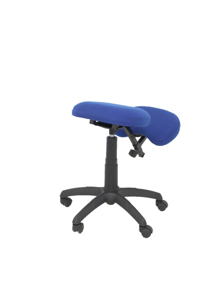 SILLA PIQUERAS Y CRESPO LIETOR GIRATORIA ERGONOMICA RODILLERA REGULABLE EN ALTURA RUEDAS de NYLON TAPIZADO BALI AZUL