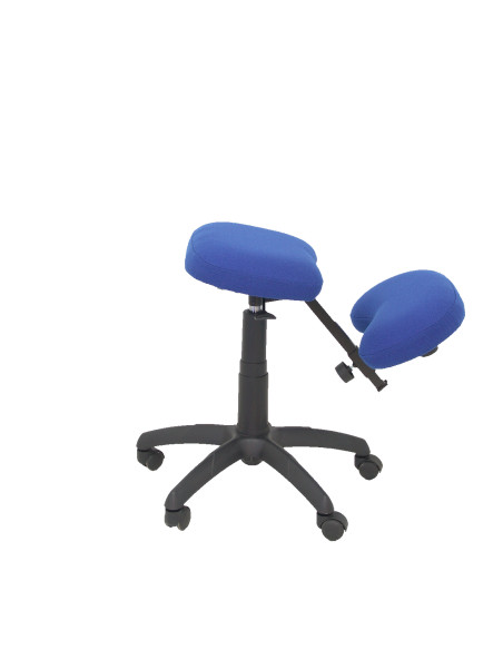 SILLA PIQUERAS Y CRESPO LIETOR GIRATORIA ERGONOMICA RODILLERA REGULABLE EN ALTURA RUEDAS de NYLON TAPIZADO BALI AZUL