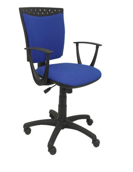SILLA PIQUERAS Y CRESPO FEREZ ERGONOMICA GIRATORIA 360 REGULABLE EN ALTURA ASIENTO Y RESPALDO TAPIZADO BALI AZUL