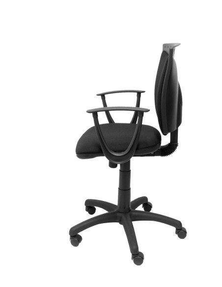 SILLA PIQUERAS Y CRESPO FEREZ ERGONOMICA GIRATORIA 360 REGULABLE EN ALTURA ASIENTO Y RESPALDO TAPIZADO BALI NEGRO