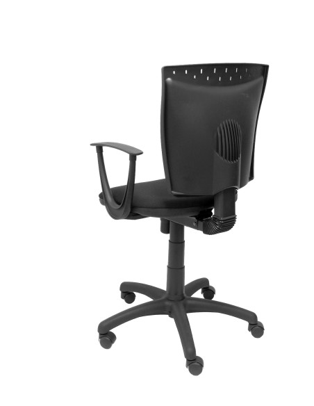 SILLA PIQUERAS Y CRESPO FEREZ ERGONOMICA GIRATORIA 360 REGULABLE EN ALTURA ASIENTO Y RESPALDO TAPIZADO BALI NEGRO