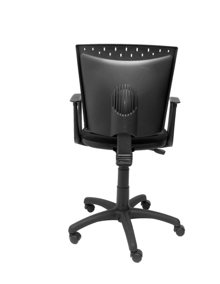 SILLA PIQUERAS Y CRESPO FEREZ ERGONOMICA GIRATORIA 360 REGULABLE EN ALTURA ASIENTO Y RESPALDO TAPIZADO BALI NEGRO