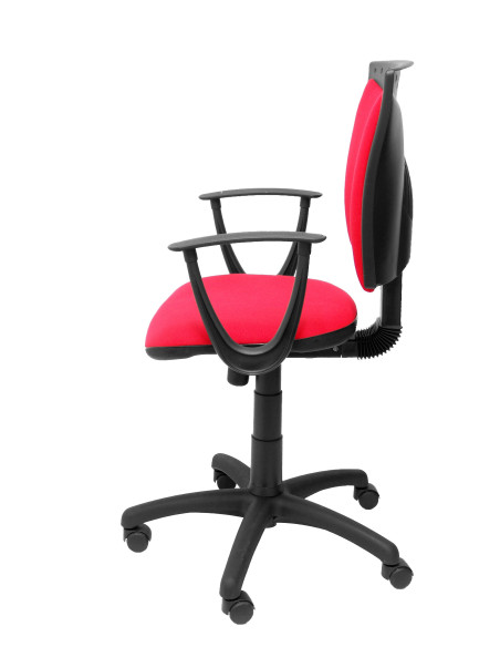 SILLA PIQUERAS Y CRESPO FEREZ ERGONOMICA GIRATORIA 360 REGULABLE EN ALTURA ASIENTO Y RESPALDO TAPIZADO BALI ROJO