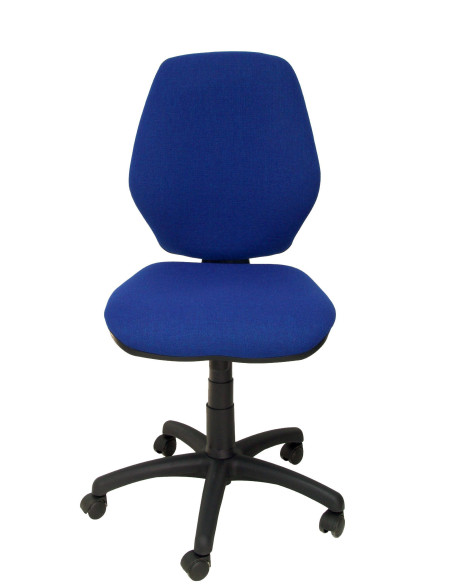 SILLA PIQUERAS Y CRESPO HOYA MECANISMO SINCRO REGULABLE EN ALTURA RUEDAS AUTOFRENANTES ASIENTO Y RESPALDO TAPIZADO ARAN AZUL