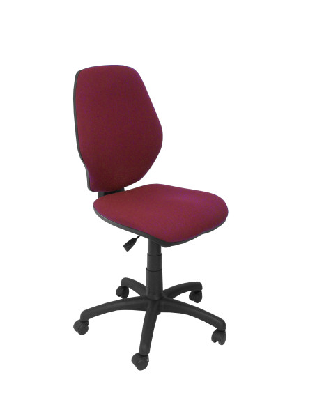 SILLA PIQUERAS Y CRESPO HOYA MECANISMO SINCRO REGULABLE EN ALTURA RUEDAS AUTOFRENANTES ASIENTO Y RESPALDO TAPIZADO ARAN ROJO