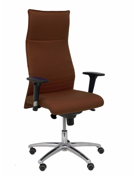 SILLON PIQUERAS Y CRESPO ALBACETE DIRECCION USO INTENSIVO 8H BRAZOS REGULABLES MECANISMO SINCRO TAPIZADO BALI MARRON OSCURO