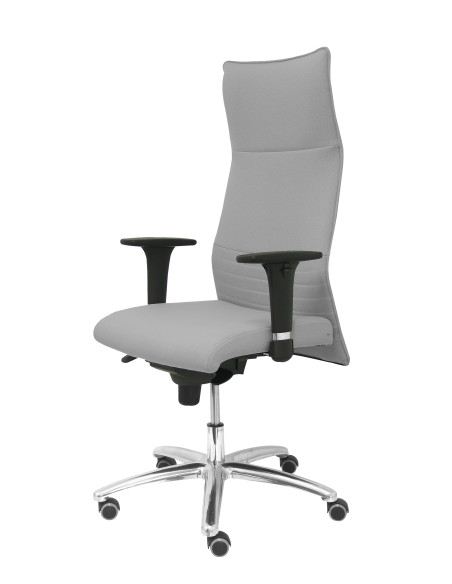 SILLON PIQUERAS Y CRESPO ALBACETE DIRECCION USO INTENSIVO 8H BRAZOS REGULABLES MECANISMO SINCRO TAPIZADO BALI GRIS