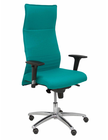 SILLON PIQUERAS Y CRESPO ALBACETE DIRECCION USO INTENSIVO 8H BRAZOS REGULABLES MECANISMO SINCRO TAPIZADO BALI VERDE TURQUESA