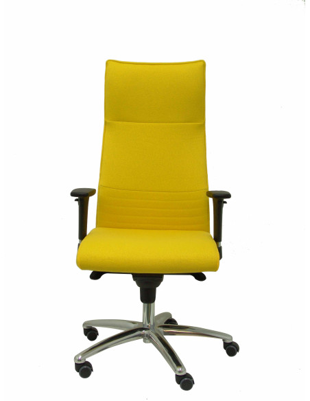 SILLON PIQUERAS Y CRESPO ALBACETE DIRECCION USO INTENSIVO 8H BRAZOS REGULABLES MECANISMO SINCRO TAPIZADO BALI AMARILLO
