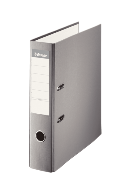 ARCHIVADOR palanca ESSELTE PLASTICO FORRADO con RADO F 75mm GRIS