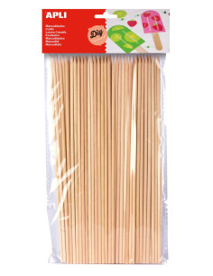 BOLSA 50 PALOS PINCHO DE MADERA APLI