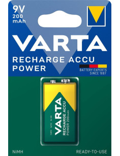 BLÍSTER 1 PILA VARTA RECARGABLE 9V