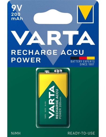 BLÍSTER 1 PILA VARTA RECARGABLE 9V