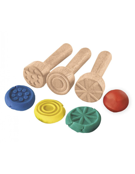 PLASTILINA JOVI BABY MY FIRST 38 gr BAUL ESCOLAR DE 20 incluye 9 sellos de madera