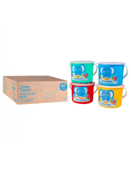 SET 4 BUCKETS MY FIRST PLASTILINA JOVI BABY