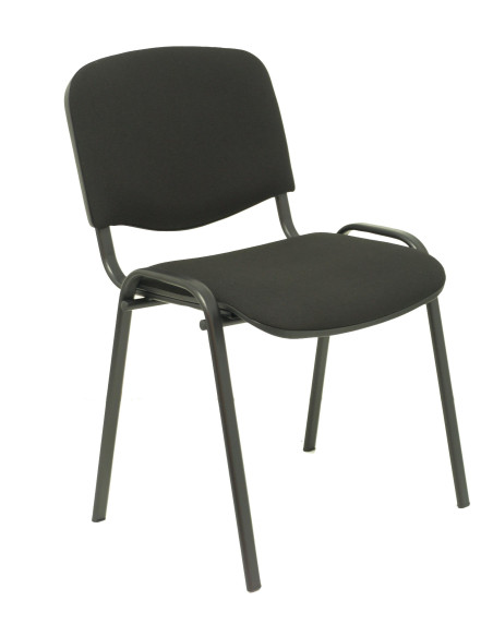 SILLA PIQUERAS Y CRESPO ALCARAZ CONFIDENTE APILABLE ASIENTO TAPIZADO ARAN NEGRO PACK de 1