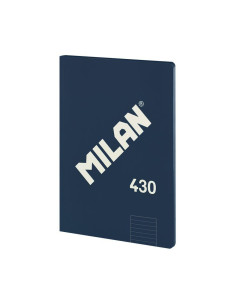 MILAN LIBRETA ENCOLADA A4 48H PAPEL 95GR 1 LÍNEA 7MM SERIE 1918 AZUL