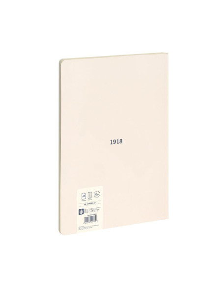 LIBRETA MILAN 430 serie 1918 A4 48h CUADRIC5x5 95g BEIGE