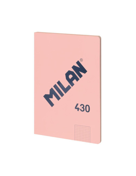LIBRETA MILAN 430 serie 1918 A4 48h CUADRIC5x5 95g ROSA