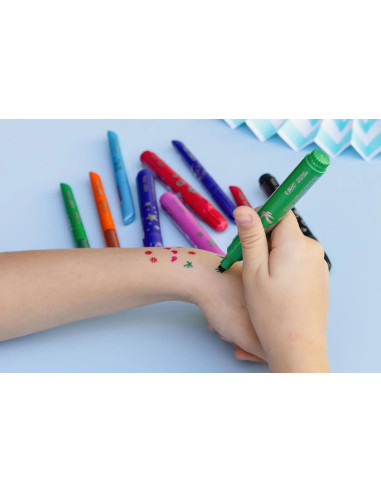 CAJA 5 ROTULADORES BIC TEMPORARY TATTOO SELLOS