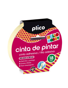 CINTA ADHESIVA PLICO PINTOR 18mm