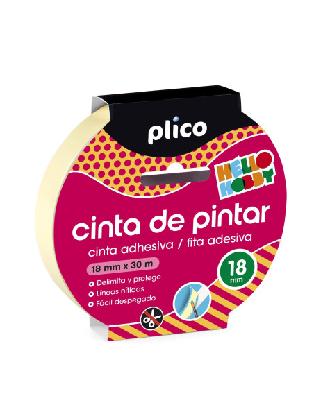 CINTA ADHESIVA PLICO PINTOR 18mm