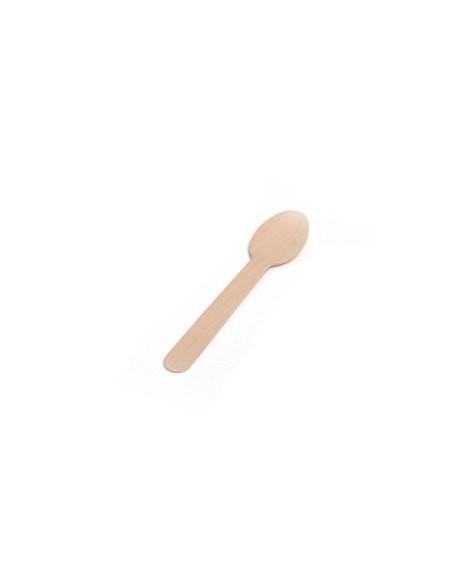 PACK 100 CUCHARAS DE CAFÉ NUPIK MADERA 11cm LEAF
