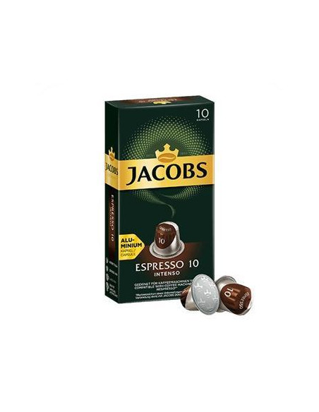 CAJA 10 CÁPSULAS CAFÉ JACOBS ESPRESSO 10 INTENSO