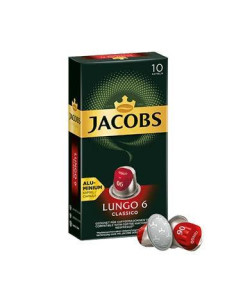 CAJA 10 CÁPSULAS CAFÉ JACOBS LUNGO 6 CLASSICO