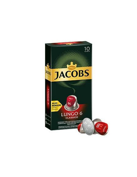 CAJA 10 CÁPSULAS CAFÉ JACOBS LUNGO 6 CLASSICO