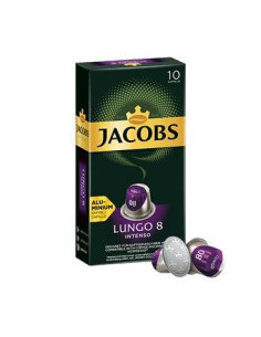CAJA 10 CÁPSULAS CAFÉ JACOBS LUNGO 8 INTENSO