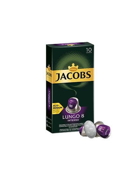 CAJA 10 CÁPSULAS CAFÉ JACOBS LUNGO 8 INTENSO