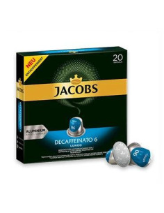 CAJA 20 CÁPSULAS CAFÉ JACOBS LUNGO 6 DESCAFEINADO