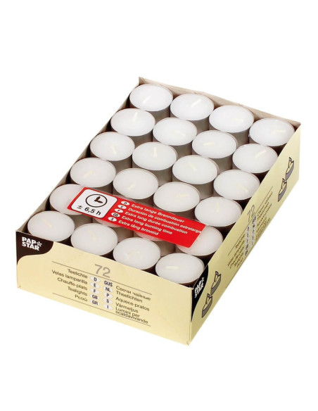 CAJA 72 VELAS PAPSTAR 39cm