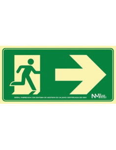 SEÑAL DE SEGURIDAD ARCHIVO 2000 SALIDA DE EMERGENCIA DERECHA