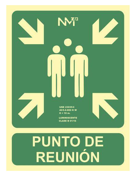 SEÑAL DE SEGURIDAD ARCHIVO 2000 PUNTO DE REUNIÓN