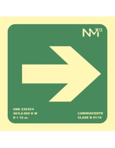 SEÑAL DE SEGURIDAD ARCHIVO 2000 FLECHA DERECHA