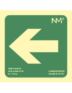 SEÑAL DE SEGURIDAD ARCHIVO 2000 FLECHA IZQUIERDA