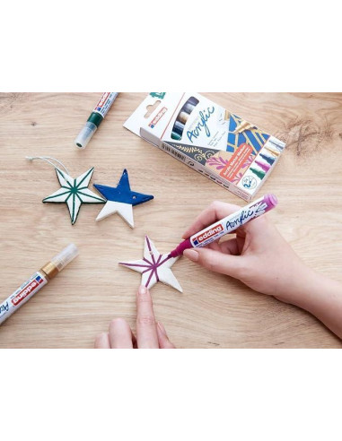 PACK 5 MARCADORES ACRÍLICO EDDING 5100 FESTIVO