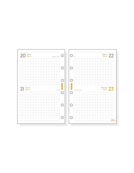 FINOCAM RECAMBIO AGENDA ANUAL CLASSIC C297 602-73X114MM 2DP 2025