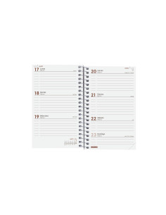 FINOCAM AGENDA ANUAL YEAR ESPIRAL E3-79X127MM SVH ROJO 2025 2