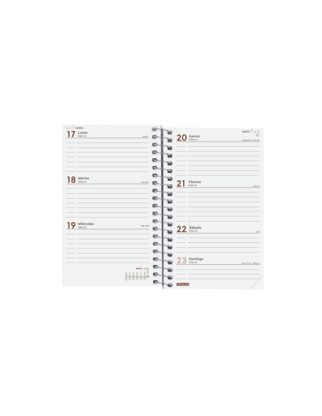 FINOCAM AGENDA ANUAL YEAR ESPIRAL E3-79X127MM SVH ROJO 2025