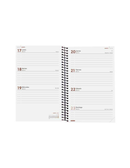 FINOCAM AGENDA ANUAL YEAR ESPIRAL E5-117X181MM SVH AZUL 2025