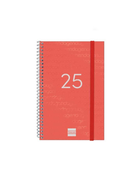 FINOCAM AGENDA ANUAL YEAR ESPIRAL E5-117X181MM SVH ROJO 2025