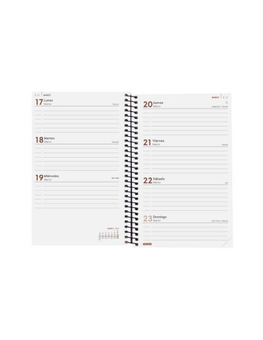 FINOCAM AGENDA ANUAL YEAR ESPIRAL E5-117X181MM SVH ROJO 2025